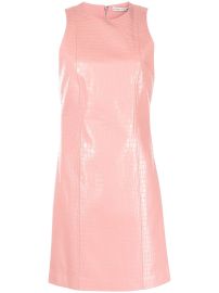 Alice x2B Olivia Daven snakeskin-effect mini-dress - at Farfetch