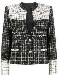 Alice x2B Olivia Jaydn Panelled Tweed Jacket - at Farfetch