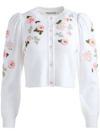 Alice x2B Olivia Kitty floral-embroidered Cardigan - at Farfetch