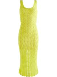 Alice x2B Olivia Veronique Pointelle Scoop Neck Dress - at Farfetch