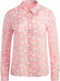 Alice x2B Olivia Willa poodle-print Silk Shirt - at Farfetch