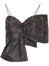 Alice x2B Olivia crystal-embellishment Bow Top - at Farfetch