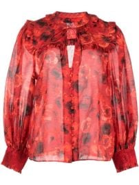 Alicex2BOlivia Bette Oceanside Floral Blouse - at Farfetch