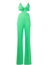 Alicex2BOlivia Havana front-tie Jumpsuit  - at Farfetch