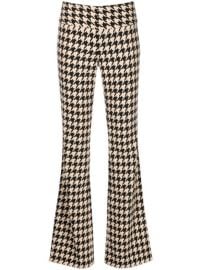 Alicex2BOlivia Houndstooth Bootcut Trousers - at Farfetch