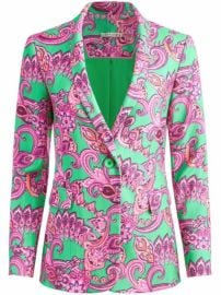 Alicex2BOlivia Macey Paisley Print single-breasted Blazer - at Farfetch