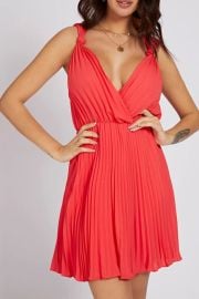 Alicia Pleated Dress at Guess