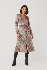 Alicia Spot Animal Meryl Dress at Ghost London