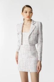 Alicia Tweed Blazer at Sau Lee