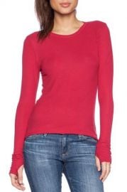 Alick Rib Long Sleeve Top at Shoptiques