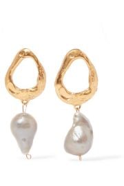 Alighieri - The Infernal Storm gold-plated pearl earrings at Net A Porter