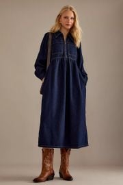Aligne Gabriella Denim Midi Dress at Anthropologie