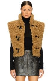 Alisa Sherpa Vest at Revolve