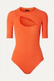 Alix NYC - Sloan cutout ribbed stretch-modal thong bodysuit at Net A Porter