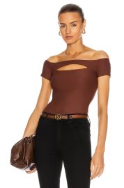 Alix NYC Caton Bodysuit in Cocoa at Forward