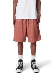 All Over Button Shorts - Rust mnml shop now at mnml