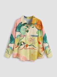 All Over Print Blouse Curve amp Plus - Cider at Cider