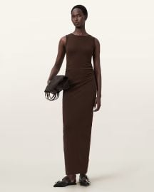 All Saints Aleida Denim Blazer in Camo Ink Blue at All Saints