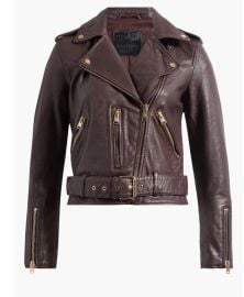 All Saints Balfern Jacket in Oxblood Gold at All Saints