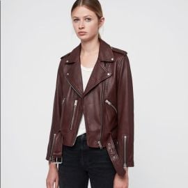 All Saints Balfern Leather Moto Biker Jacket at All Saints