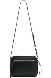 All Saints Captain Lea Leather Crossbody Bag in Black at Nordstrom Rack