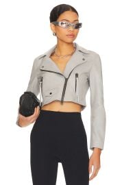 All Saints Elora Jacket in Pale Grey at Revolve