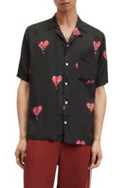 All Saints Ikuma Breakup Camp Shirt at Nordstrom