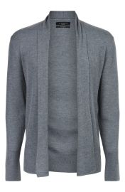 All Saints Merino Wool Open Front Cardigan at Nordstrom