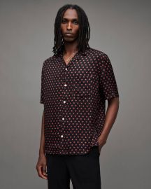 All Saints Stellar Mass Star Print Camp Shirt at All Saints