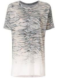 All Saints Tiger Stripes Print Loose Fit T-shirt at Farfetch