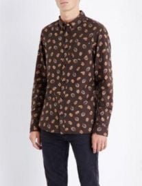 All Saints Wieppe Leaf Print Shirt at Selfridges