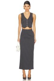 All The Ways Abigail Skirt Set In Black Stripe at Revolve