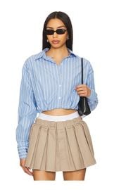 All The Ways Alexandra Top In Blue Stripe at Revolve