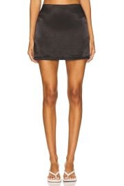 All The Ways Leslie Mini Skirt In Black at Revolve