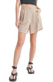 All in Favor Pleated Shorts at Nordstrom