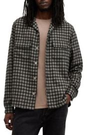 AllSaints Alkame Relaxed Fit Check Button-Up Shirt at Nordstrom