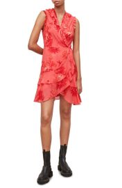 AllSaints Ari Floral Print Wrap Dress at Nordstrom