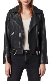 AllSaints Balfern Leather Biker Jacket at Nordstrom