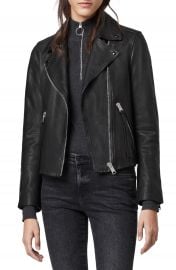 AllSaints Dalby Leather Biker Jacket   Nordstrom at Nordstrom