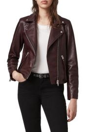 AllSaints Dalby Leather Biker Jacket at Nordstrom