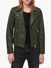 AllSaints Dalby Leather Biker Jacket at John Lewis