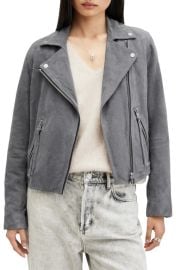 AllSaints Dalby Suede Moto Jacket at Nordstrom