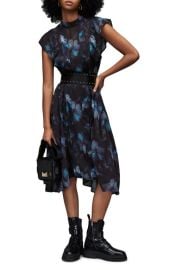 AllSaints Freya Ceres Floral Midi Dress at Nordstrom