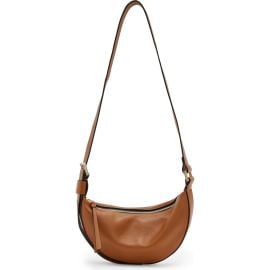 AllSaints Half Moon Leather Crossbody Bag at Nordstrom