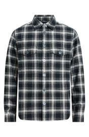 AllSaints Hamura Plaid Long Sleeve Shirt at Nordstrom