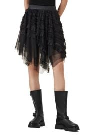 AllSaints Jayde Handkerchief Hem Tulle Skirt at Nordstrom
