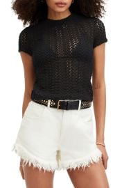 AllSaints Karma Stevie Lace Top at Nordstrom