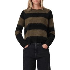 AllSaints Lou Brushed Stripe Sweater at Nordstrom