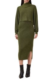AllSaints Margetta Long Sleeve Sweater & Dress Set at Nordstrom