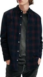AllSaints Men's Daybreaker Long Sleeve Shirt at Amazon
